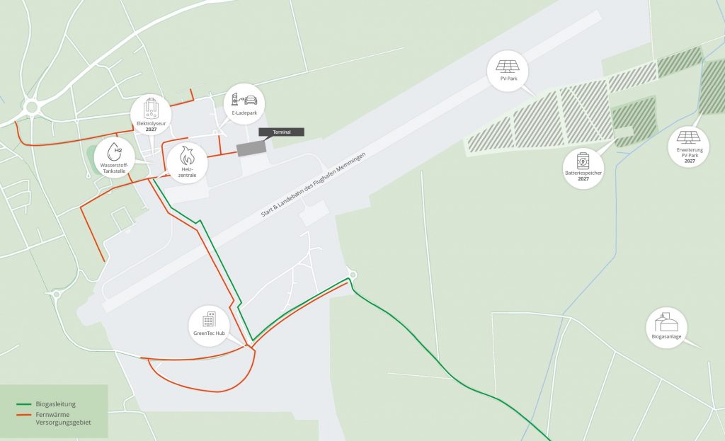 Übersichtsplan Green Airport Memmingen